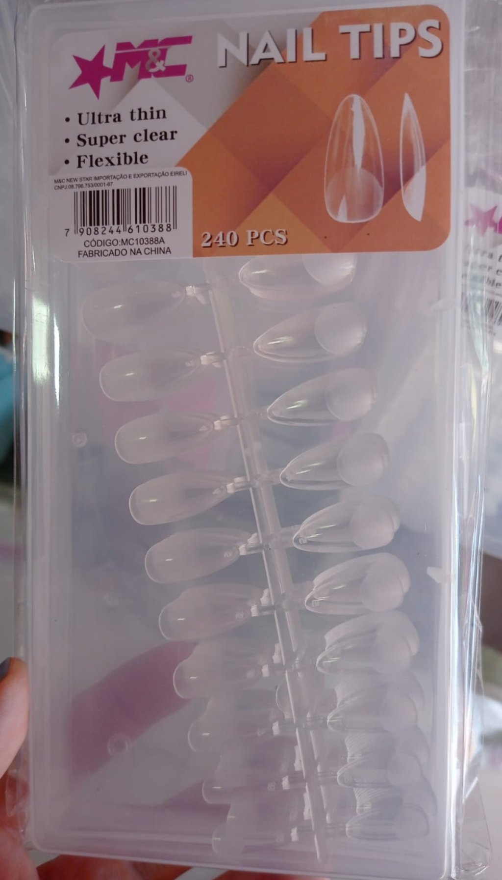 Tips Soft Gel 240 unidades
