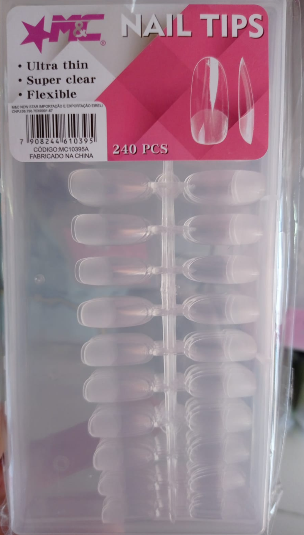 Tips Soft Gel 240 unidades