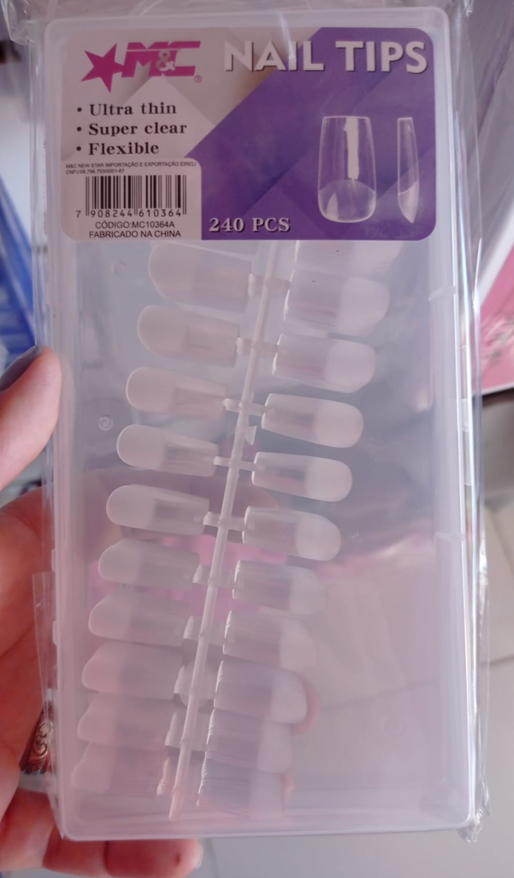 Tips Soft Gel 240 unidades
