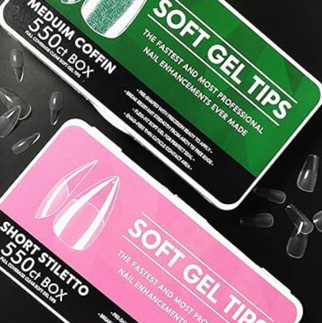 Tips Soft Gel 500 y 550 unidades