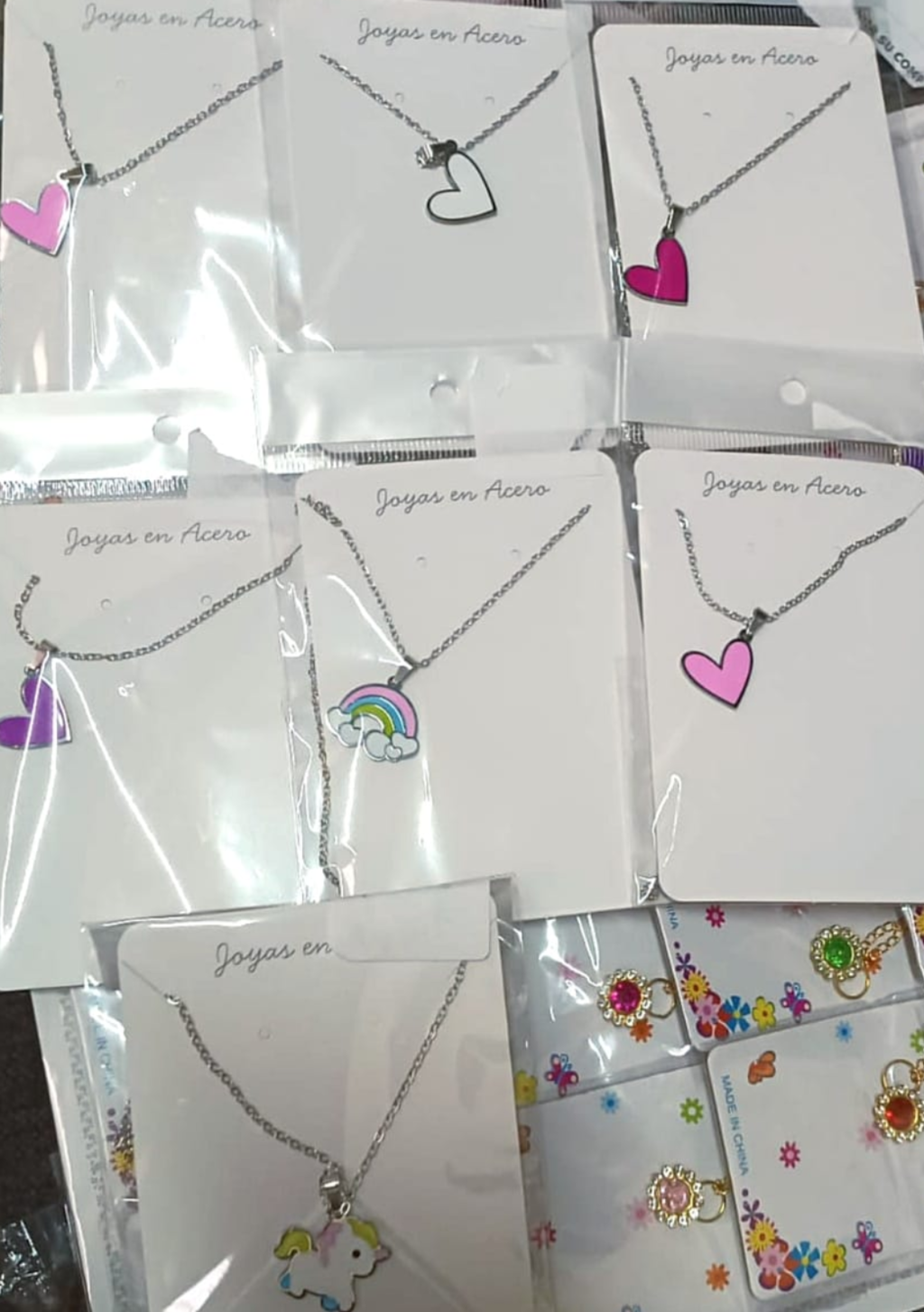 Collares niñas acero quirúrgico