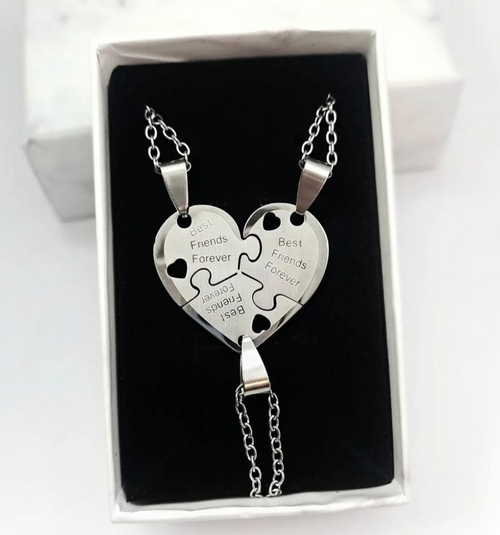 3 collares Mejores amigos por siempre acero quirúrgico