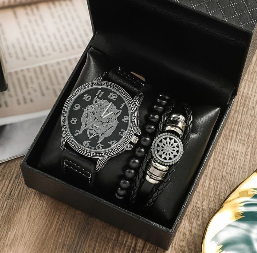 Reloj + pulsera + caja