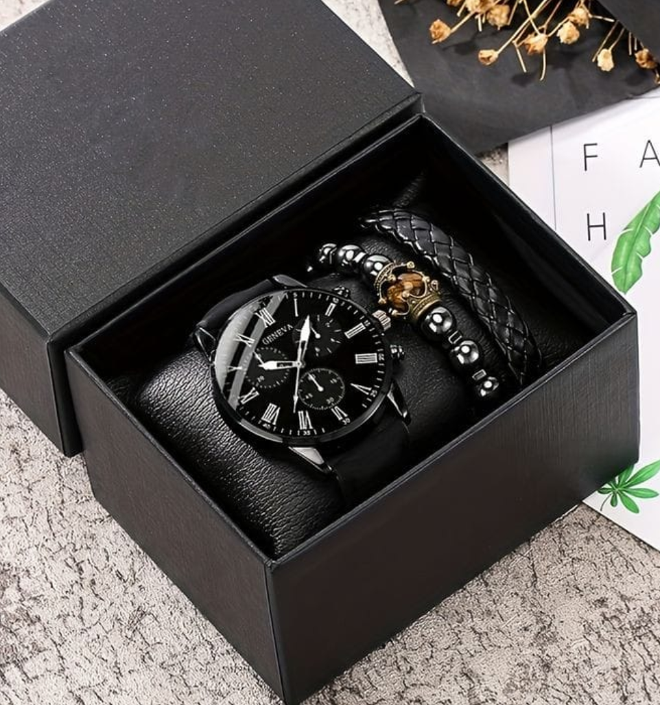 Reloj + pulsera + caja