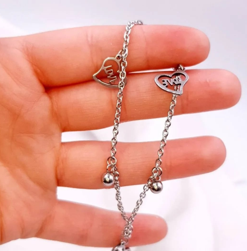 Pulseras y tobilleras acero quirúrgico