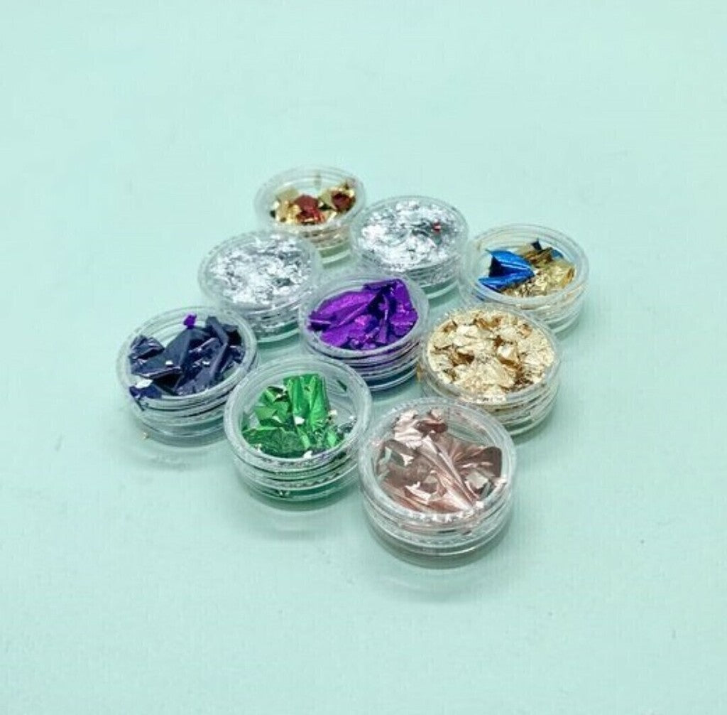 Papel de oro, glitter, terciopelo, caviar, escarcha