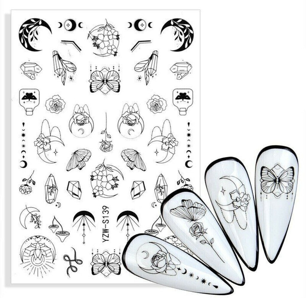 Stickers para uñas al agua