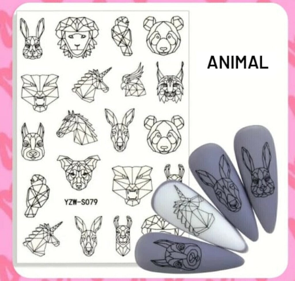 Stickers para uñas al agua