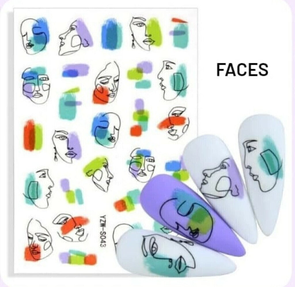 Stickers para uñas al agua