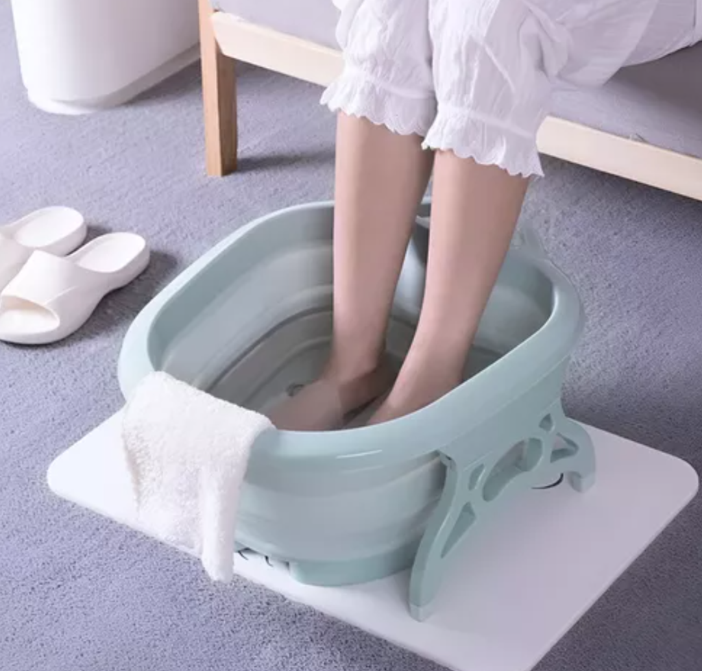Spa de pies con masajeadores plegable