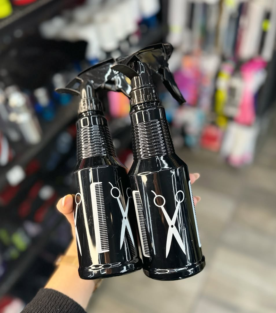 Botella rociador negra